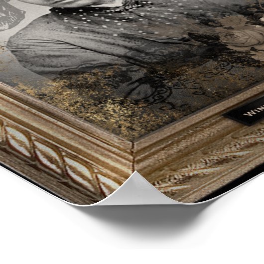 Haunted Portrait | Afro-Amerikaanse vrouw Poster (Hoek)