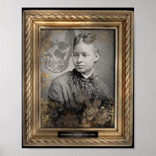 Haunted Portrait   Afro-Amerikaanse vrouw Poster