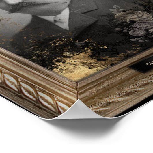 Haunted Portrait | Man van snor | Poster (Hoek)