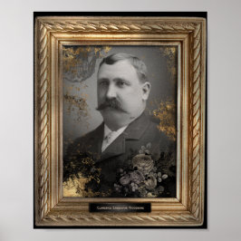 Haunted Portrait | Man van snor | Poster
