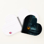 Haunted Pumpkin Doorway Halloween Notebook Notitieboek (Binnen)