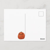 Haunted Pumpkin Ghosts Schattige Spooky Halloween Briefkaart (Achterkant)