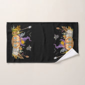 Haunted Pumpkin House met Ghost en Bats Bad Handdoek (Handdoek)