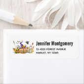 Haunted Pumpkin House met Ghost en Bats Etiket (Insitu)