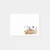 Haunted Pumpkin House met Ghost en Bats Post-it® Notes (Voorkant)