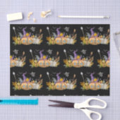 Haunted Pumpkin House met Ghost en Bats Tissuepapier (Craft)