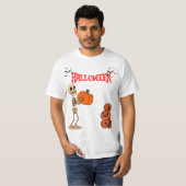 Haunted Pumpkin – Skull Horror Design T-shirt (Voorkant volledig)