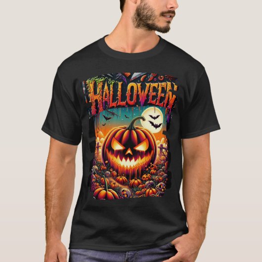 Haunted Pumpkin T-shirt (Voorkant)