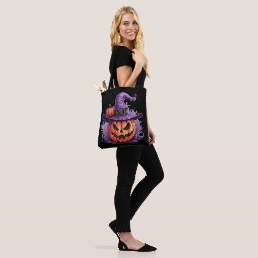 Haunted Pumpkin Witch  Tote Bag (Op model)