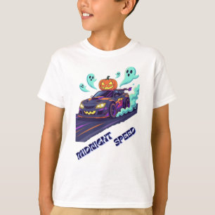 Haunted Racer - Cool Halloween Race Car Kinder T-S T-shirt