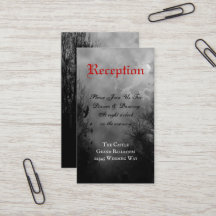 Haunted Raven Full Moon Custom Receptie Kaart