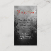 Haunted Raven Full Moon Custom Receptie Kaart Visitekaartje (Voorkant)