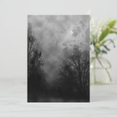 Haunted Road Halloween Uitnodiging Sjabloon (Staand voorkant)