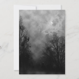 Haunted Road Halloween Uitnodiging Sjabloon
