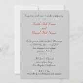 Haunted Road met Ravens bruiloft uitnodiging (Achterkant)