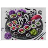 Haunted Rolls voor Halloween feesten Snijplank (Voorkant)