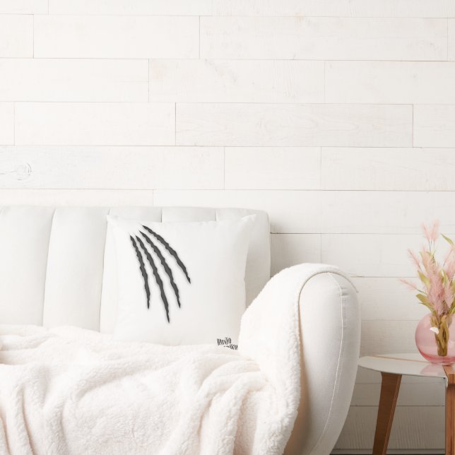 Haunted Scrachtes Halloween Kussen (Bank)