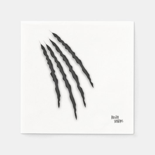 Haunted Scrachtes Halloween Servet (Voorkant)