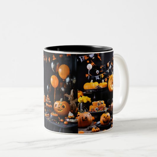 Haunted Sips: Halloween Mok Collectie (Voorkant rechts)