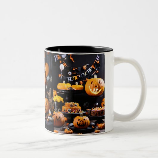 Haunted Sips: Halloween Mok Collectie (Rechts)