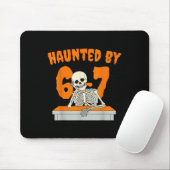 Haunted Six Seven 6 7 Meme 67 Skeleton Hand Hallow Muismat (Met muis)