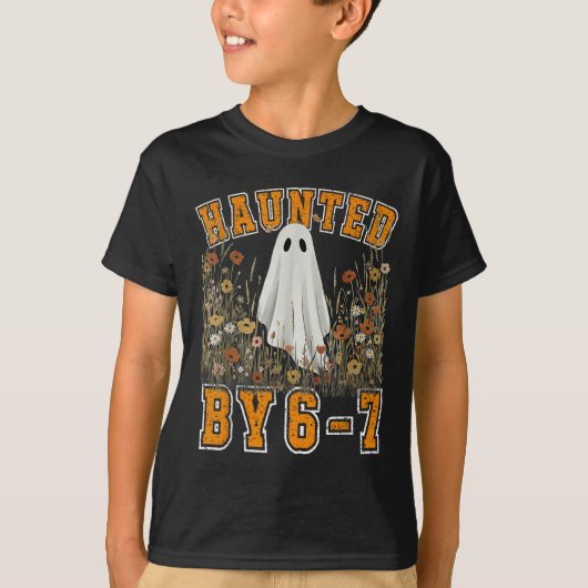 Haunted Six Seven 6 7 Meme 67 Skeleton Hand Hallow T-shirt (Voorkant)