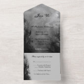 Haunted Sky and Ravens Halloween All in One Invite Uitnodiging (Binnen)