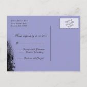 Haunted Sky Blue Mist Custom RSVP Briefkaart (Achterkant)