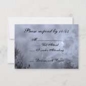 Haunted Sky Blue Mist met Ravens Halloween RSVP (Achterkant)