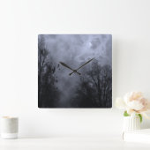 Haunted Sky Blue Mist Wall klok (Huis)