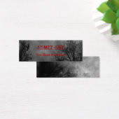 Haunted Sky Halloween Ticket Sjabloon Mini Visitekaartjes (Bureau)