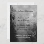 Haunted Sky met Raven Custom Halloween uitnodiging (Achterkant)