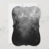 Haunted Sky met Raven Custom Halloween uitnodiging (Voorkant)