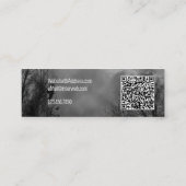 Haunted Sky met Ravens en QR-code Custom Mini Visitekaartje (Achterkant)