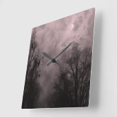 Haunted Sky Red Mist Muur Klok (Hoek)