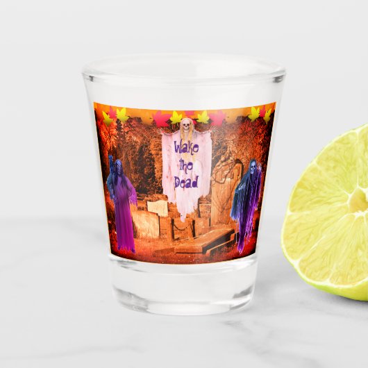 Haunted Spirits Halloween Shot Glas (Voorkant)