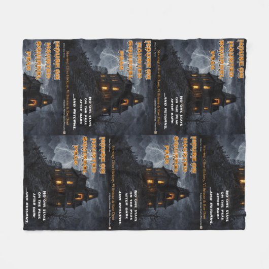 Haunted Squirrel Peak Fleece Deken (Voorkant (Horizontaal))