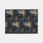 Haunted Squirrel Peak Fleece Deken (Voorkant (Horizontaal))