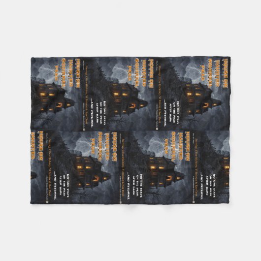 Haunted Squirrel Peak Fleece Deken (Voorkant (Horizontaal))