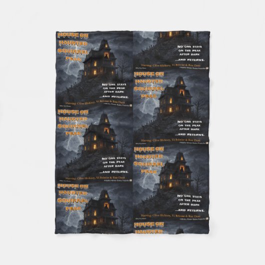 Haunted Squirrel Peak Fleece Deken (Voorkant)
