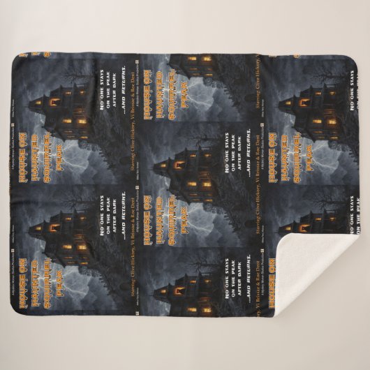 Haunted Squirrel Peak Sherpa Deken (Voorkant (horizontaal))