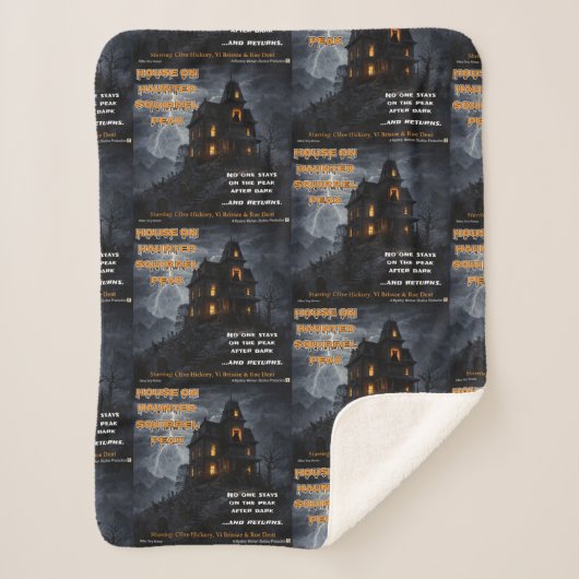 Haunted Squirrel Peak Sherpa Deken (Voorkant)