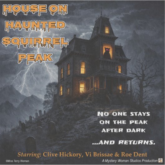 Haunted Squirrel Peak Sticker (Voorkant)