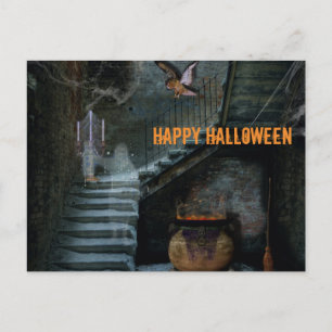 Haunted Staircase Halloween Briefkaart