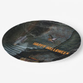 Haunted Staircase Halloween Papieren Bordje (Gekanteld)