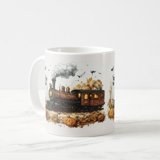 Haunted Steam Train Mug Koffiemok (Voorkant links)