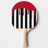 Haunted Striping Red Drip Tafeltennisbatje (Voorkant)