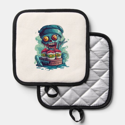 Haunted Sushi Chef Pannenlap (Voorkant / Achterkant)