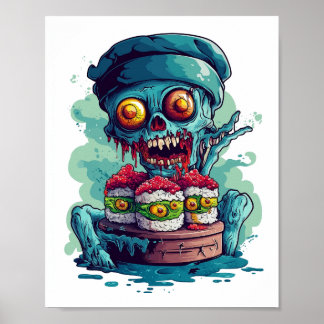 Haunted Sushi Chef Poster