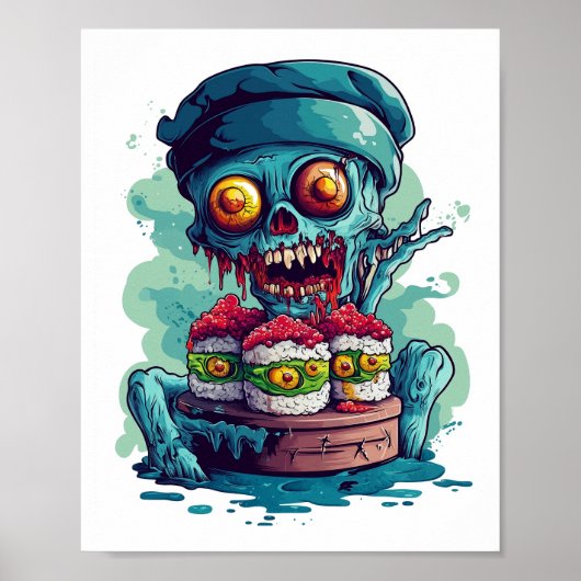 Haunted Sushi Chef Poster (Voorkant)